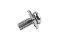 [E] น็อตยึดสายไฟ สแตนเลสชุบนิกเกิ้ล M3x7 mm พร้อมแหวนทรงสี่เหลี่ยม ขนาด 6x6 mm
